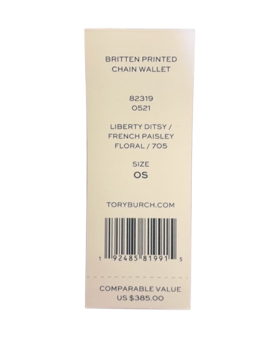 TORY BURCH Britten Crossbody Wallet Crossbody Printed, Liberty Floral - LIKE NEW - Picture 10 of 12